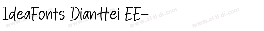 IdeaFonts DianHei EE字体转换